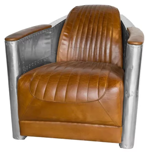 Hazenkamp Airplane sessel aus Leder im Fliegerstil aviator (200469)
